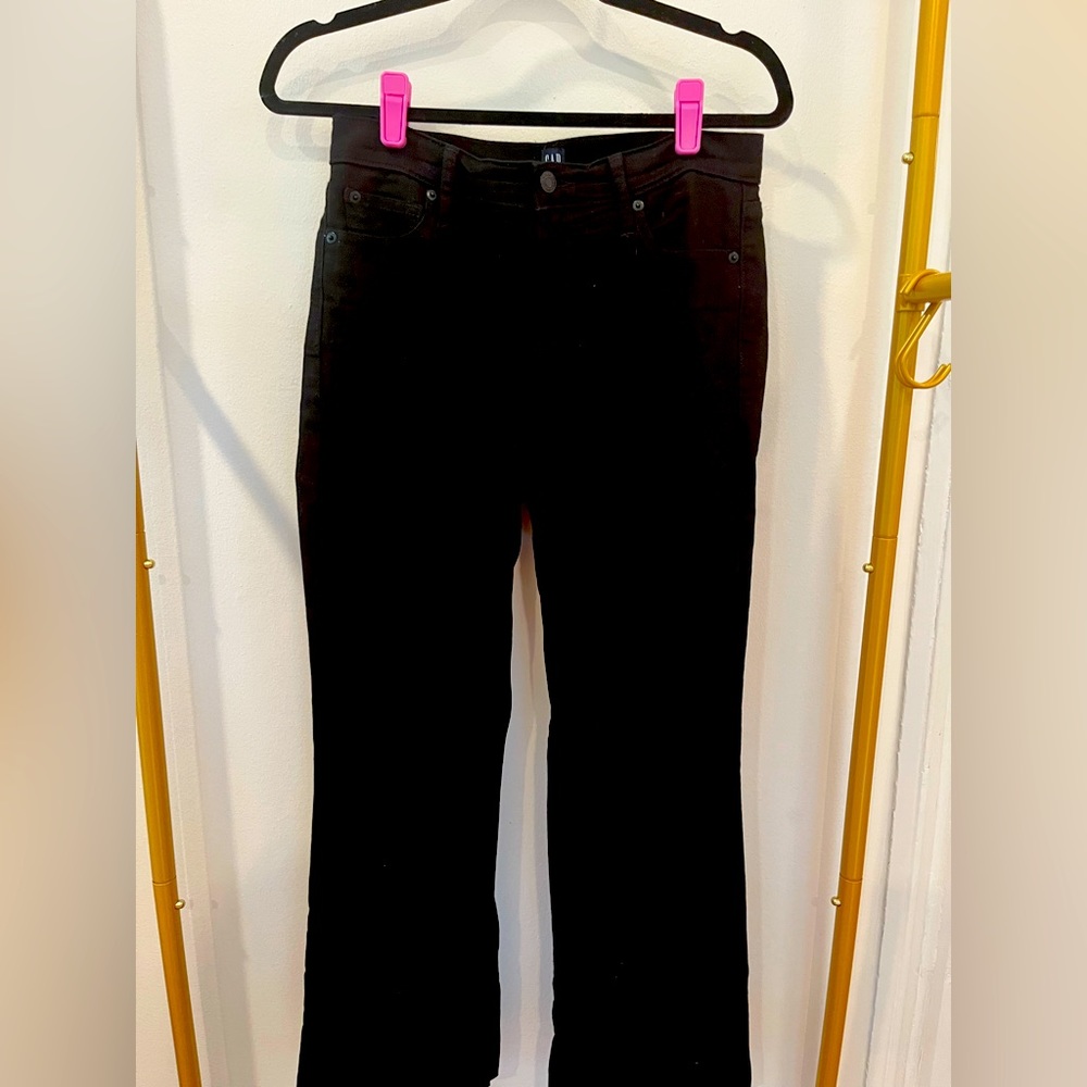 Gap 27r boot cut black pants